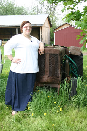 Ladie's Denim Simple Skirt