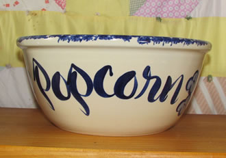 Pottery Popcorn Bowl