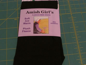 Amish Girls Fleece Knee Highs