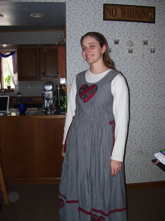 Ladies Country Heart Applique Jumper
