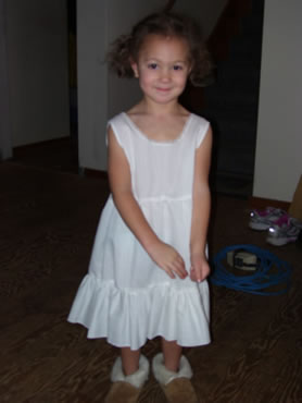 Girls Full Slip with Ruffle