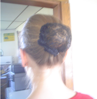 Ladies Lace Bun Cover