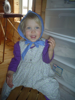 Ladies Pintucked Bonnet