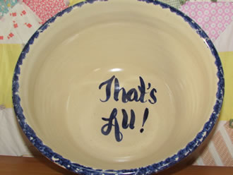 Pottery Popcorn Bowl